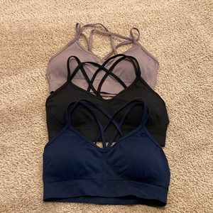 Women’s 3 Pack Criss Cross Sports Bras